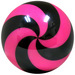 Spiral Pink/Black Viz-A-Ball