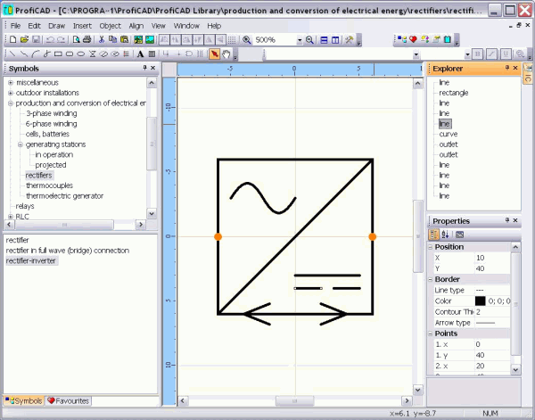 electrical symbol in editor