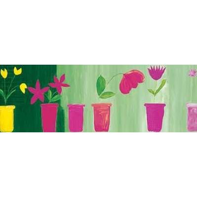 Vase On Green Background Poster Print