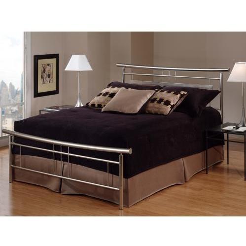 Hillsdale Soho Brushed Nickel Metal Bed Set Without Frame - Full - 1331-460 Hillsdale Soho Brushed Nickel Metal Bed Set Without Frame - Full - 1331-460