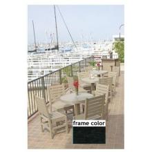 Eagle One Recycled Plastic Patio Bistro Set 4 Chairs - Black