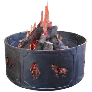 Landmann Wildlife Black Cast Iron Fire Ring