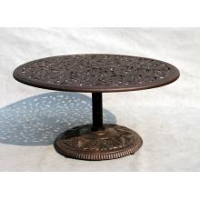 Darlee Catalina Pedestal Cast Aluminum Tea Table - 42 Inch Round