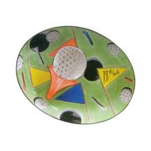 Clay Art Tee Off Serving Platter