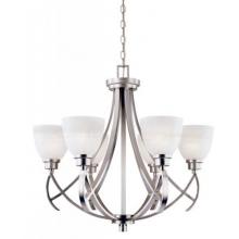 Beyond Modern Collection Chandelier In Weathered Copper Finish - 6 Bulbs