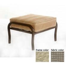 Sterling Aluminum Deep Seating Ottoman With Saddle Frame And C0920 Fabric