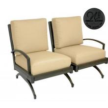 Windham Castings Metro Classic Independent Spring Loveseat Frame Only, Black