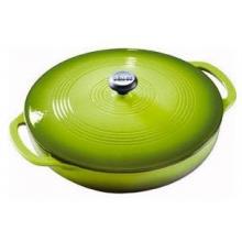 Lodge Enamel Cast Iron Casserole Pot 3 Qt Island Spice (gradated Green)