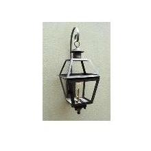 Gas Light America GL072 Austin Street Series Brass Natural Gas Light With Open Flame Burner On Wall Scroll Mount