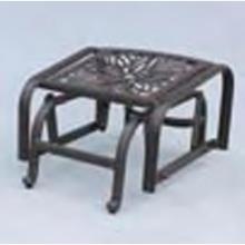 Desert Garden Cast Aluminum Patio Ottoman Glider - No Cushion(s)