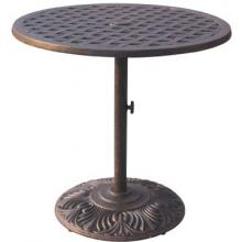 Darlee Series 30 Cast Aluminum Counter Height Pedestal Bar Table - 30 Inch