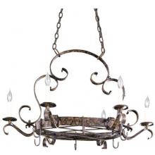 Country Harmony Collection Chandelier In Oxide Bronze Finish - 6 Bulbs