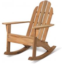 Arthur Lauer Teak Wood Pierpont Rocking Adirondack Chair