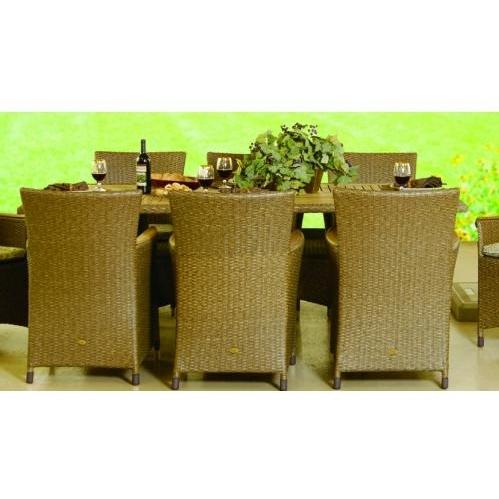Shade Trends Tradewinds Teak Top Dining Table 42 X 84