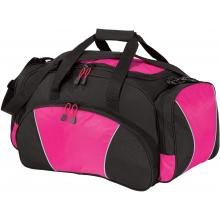 Port & Company - Metro Duffel Bag One Size Fits All - Black/Tropical Pink