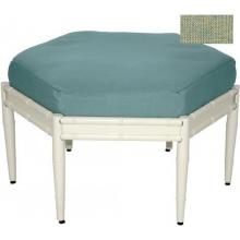 Windham Castings Nikko Hexagonal Ottoman Cushion , Sunray Jade L