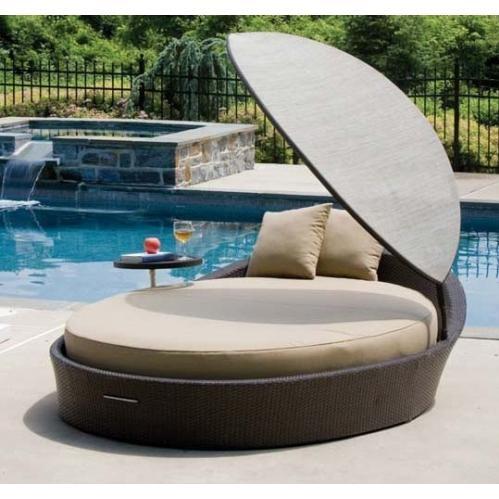 Alfresco Home Vento Outdoor Daybed Set With Cushion And Side Tables