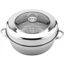 Innova 11.5 Inch (5.5qt) Stainless Steel Convection Cooker With Straight High Dome Window Lid And Rack