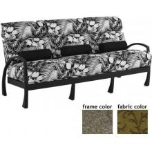 Tribeca Aluminum Deep Seating Sofa With Scavo Bronze Frame And B0825 Fabric