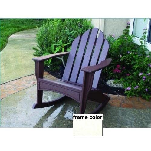 Eagle One Recycled Plastic Adirondack Rocker - White