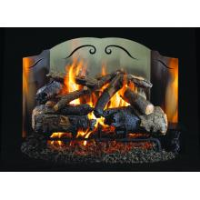 Peterson Gas Logs 24 Inch 3-Fold Stainless Steel Fireback