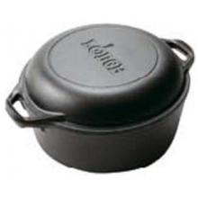Lodge Logic 5 Qt. Double Dutch Oven And Casserole/ Skillet Cover