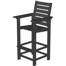 Poly-Wood Captain Recycled Plastic Wood Bar Stool