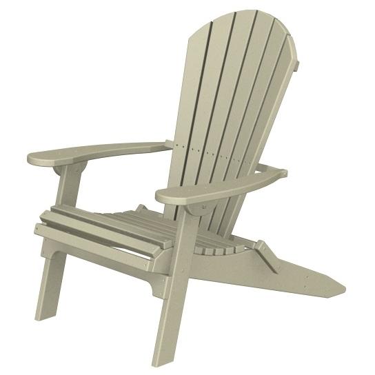 Poly-Wood Recycled Plastic Wood Seashell Adirondack Folding Chair by Poly-Wood
