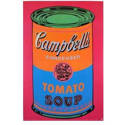 Tomato Soup Colored Poster Print