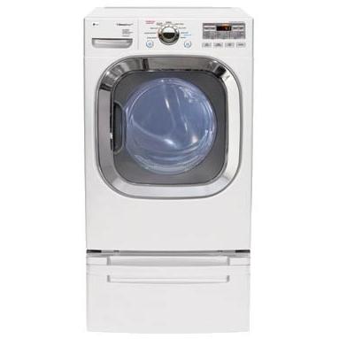 LG Gas Steam Dryer Front Control, 7.4 Cu Ft - White