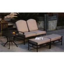 Darlee Catalina Adjustable Loveseat And Double Ottoman With End Table