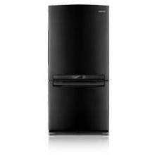 Samsung 21 Cu Ft. Black Bottom Freezer Drawer Refrigerator With Power Freeze And Ext Digital Temp
