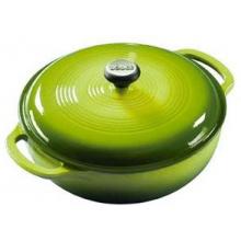 Lodge Enamel Cast Iron Dutch Oven 3 Qt Island Spice (gradated Green)