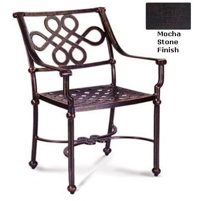 Meadow Decor Paragon Cast Aluminum Dining Chair Mocha Stone Finish