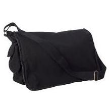 Pigment-Dyed Raw-Edge Messenger Bag