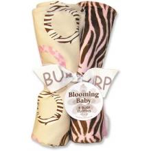 Sweet Safari Pink Bib And Burp Cloth Set