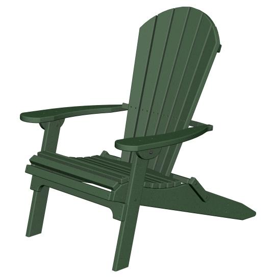 Poly-Wood Recycled Plastic Wood Seashell Adirondack Folding Chair by Poly-Wood