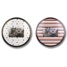 Pink/Brown Circle Frame Set