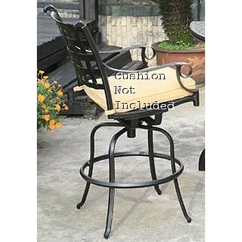 Alfresco Home Chateau Swivel Bar Chair Frame-AZ