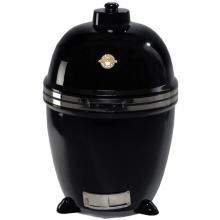 Grill Dome Large Charcoal Grill Infinity Series BBQ Grill With Stainless Auto Hinge - Black