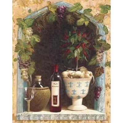 Olive Oil And Wine Arch I Poster Print