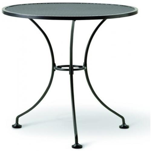 Kettler Wrought Iron Mesh Top Round Table - 24 Inch