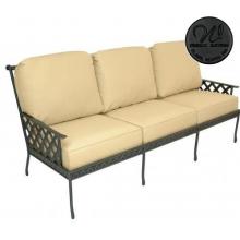 Windham Castings Savannah Casual Back Deep Seating Sofa Frame Only, Black