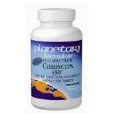 Planetary Formulas Cordyceps 450 450mg Std Full Spectrum, 60 Tabs