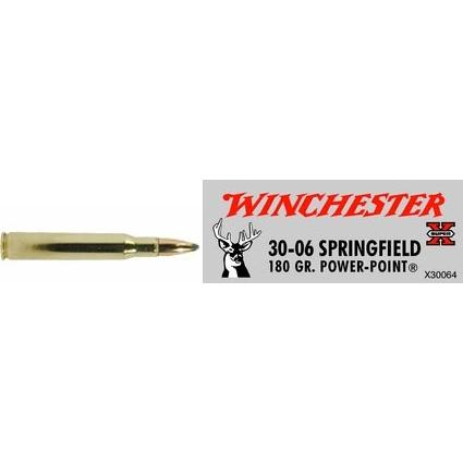 Winchester Ammo 30-06 Springfield By Winchester, 30-06 Spr, 180grain, Super-X Power-Point, (Per 20)