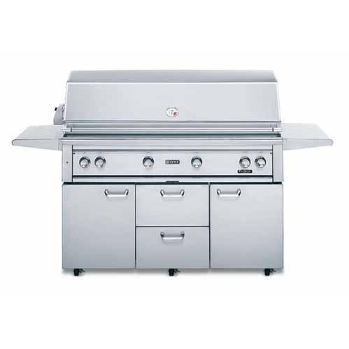 Lynx Gas Grills 54 Inch Propane Gas Grill On Cart With 1 ProSear Burner And Rotisserie L54PSFR-1-LP