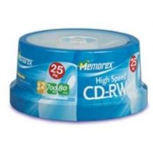 Memorex CDRW 80 25PK SPINDLE 8-12X