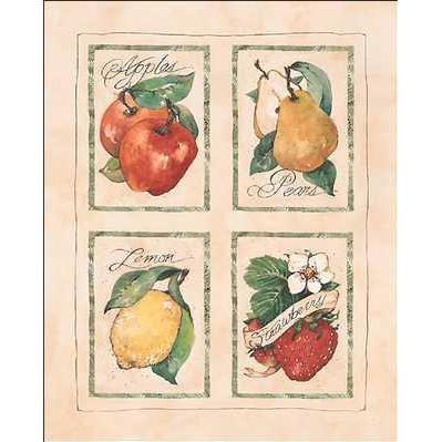 Vintage Fruit Poster Print
