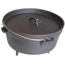 Cast Iron Camp Pot W/ Legs - 16 Qt