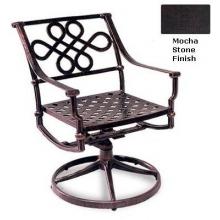 Meadow Decor Paragon Cast Aluminum Swivel Rocker Mocha Stone Finish